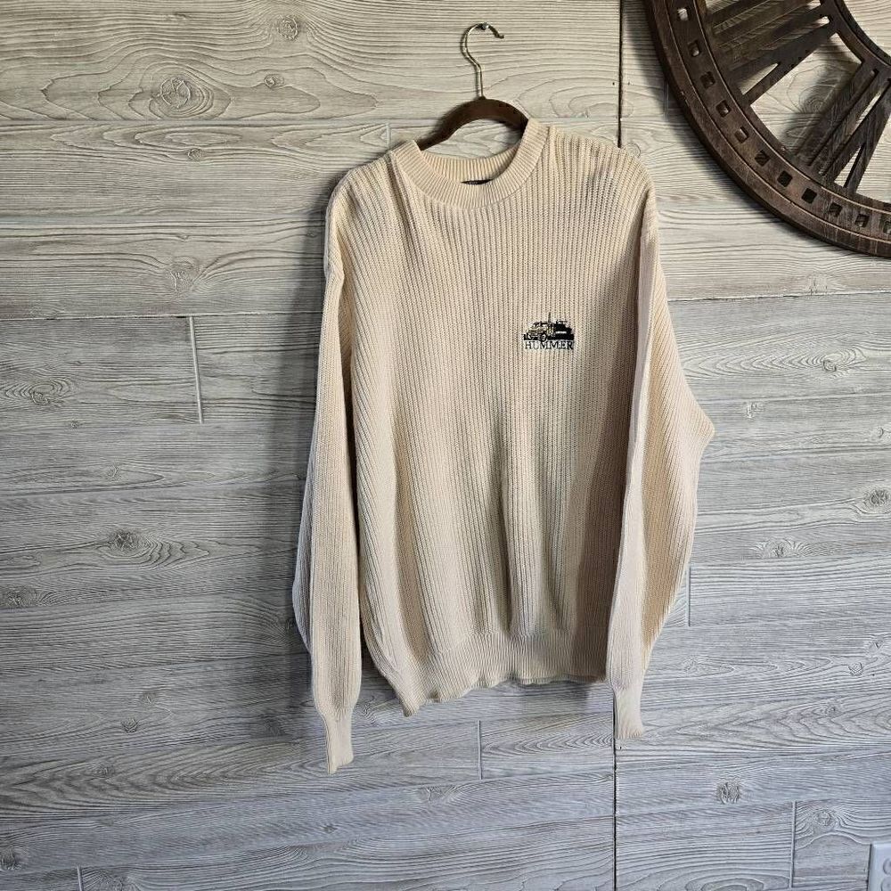 Vantage Custom Classics Hummer Sweater Knit Mens SZ XL Vintage Crew